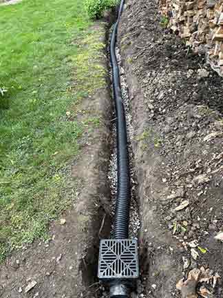 exterior french drain installation service 