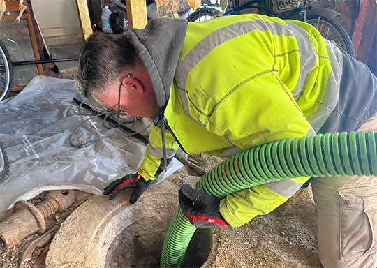 a catch basin cleaning service.