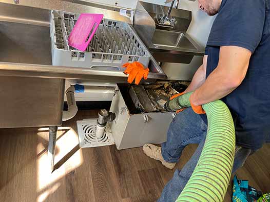 grease trap cleaning service.