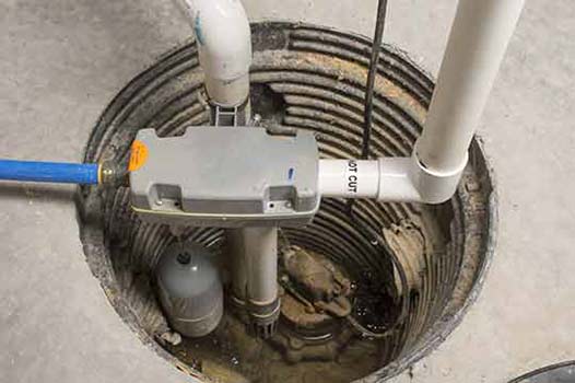 sump pump needs replacement.