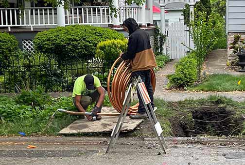 a water line replacement in the works.