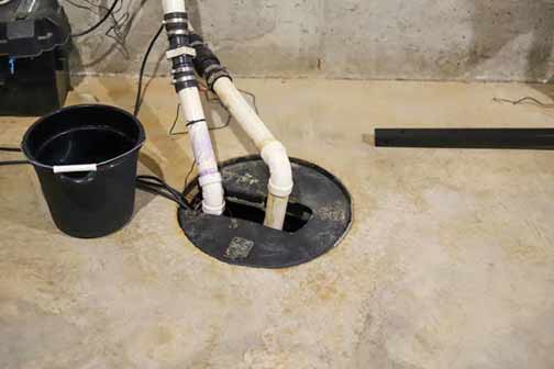 a sump pump in need of maintenance.